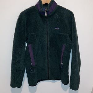 Vintage Patagonia Full Zip Deep Pile Glissade Fleece Size Small